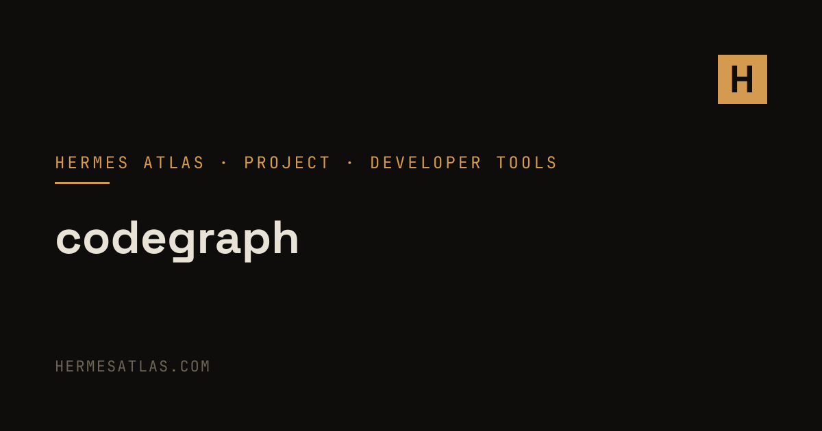 colbymchenry/codegraph — Hermes Agent Developer Tools | Hermes Atlas