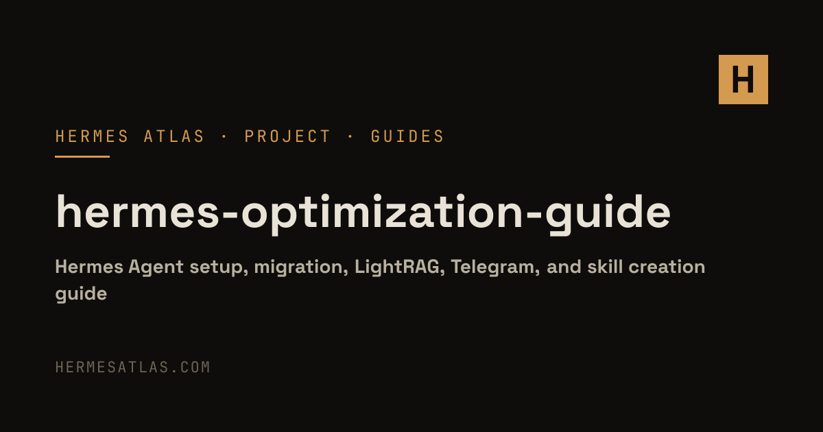 OnlyTerp/hermes-optimization-guide — Hermes Agent Guides & Docs ...