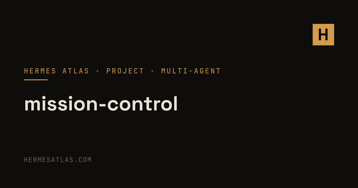 builderz-labs/mission-control — Hermes Agent Multi-Agent ...
